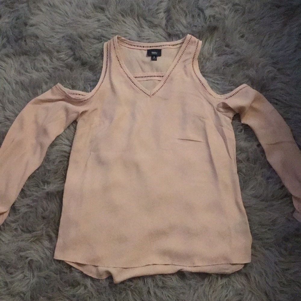 Long sleeve off the shoulder top